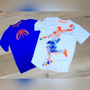 Lot of 2 Basketball Theme & Performance Tee ~ Sz 10/12 BIN G